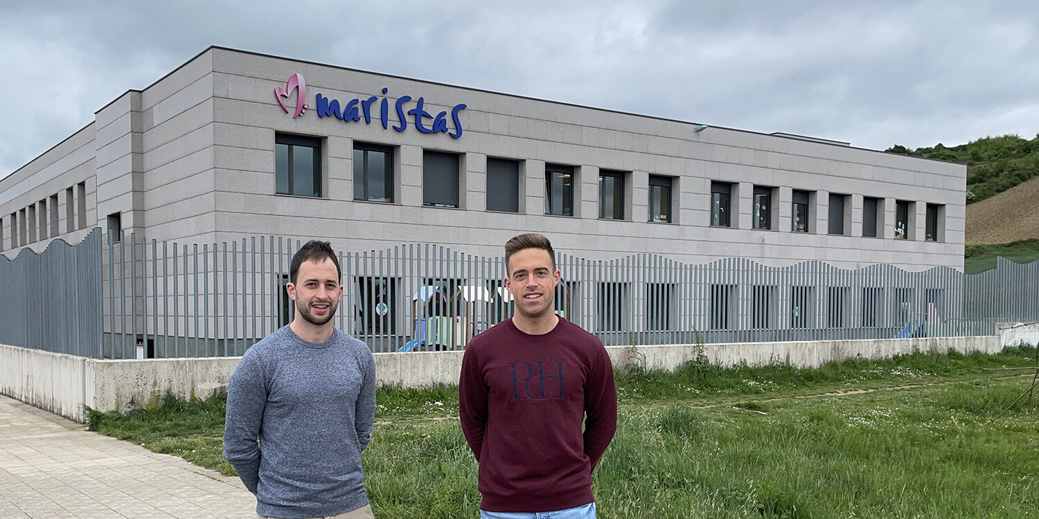 Equipo docente de Impulsa Deporte . Alberto Pérez de Ciriza y Javier Azanza